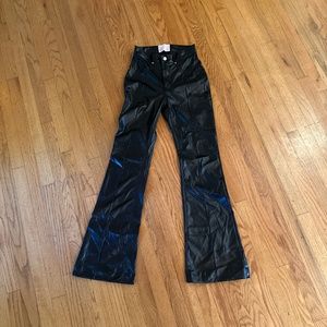 Venus Flares High Waisted Faux Leather Pants